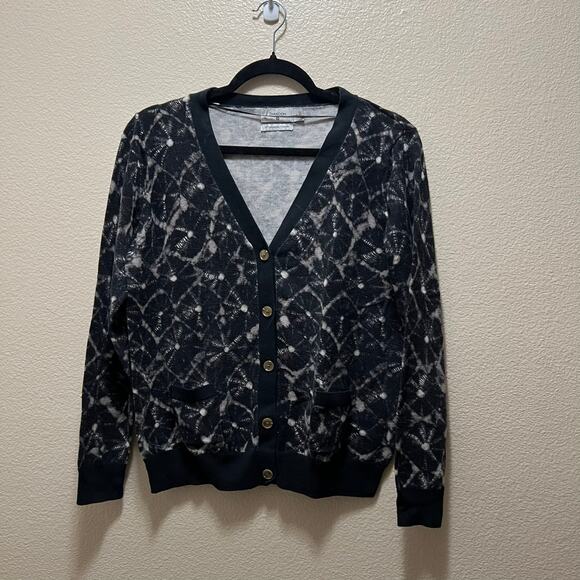 Thakoon 20th Anniversary Collection Cardigan Black V-Neck Button Front Sz L - Picture 2 of 8